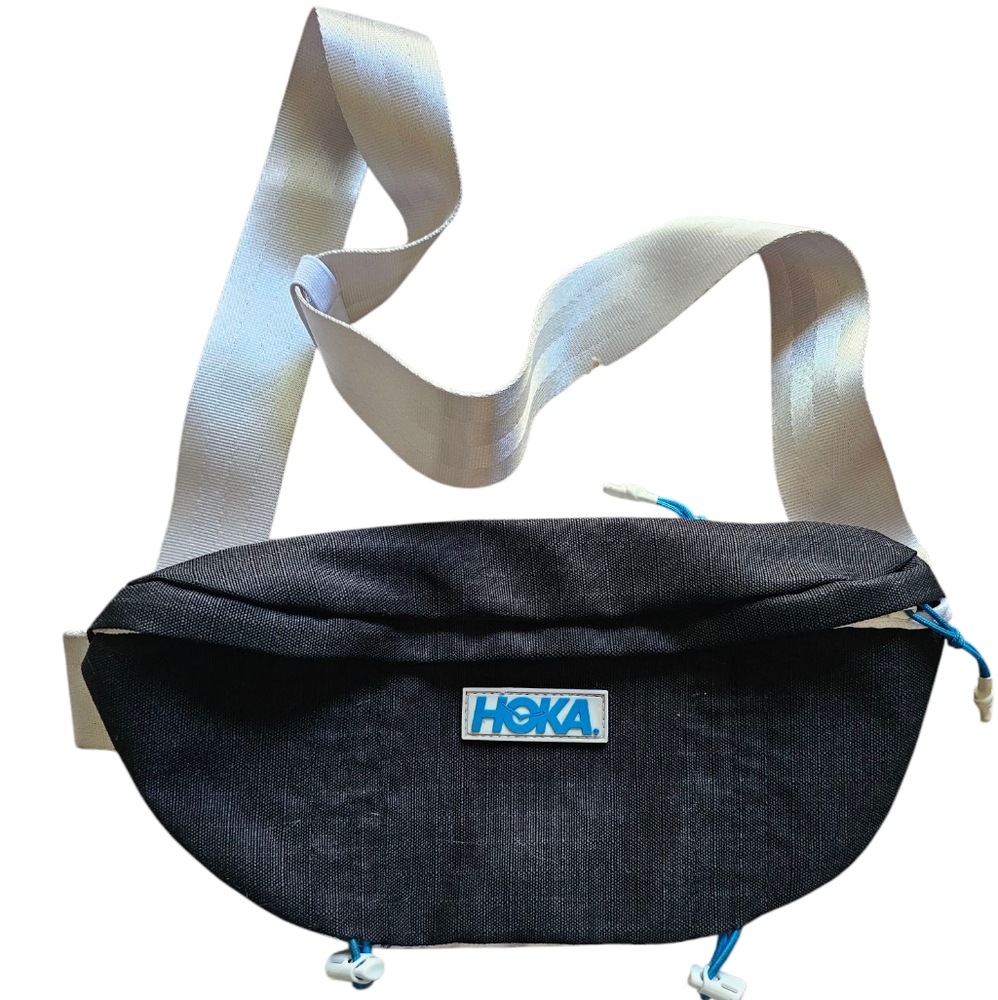 HOKA Black Logo On A‎ Front Waist Bag Fanny Pack Crossbody